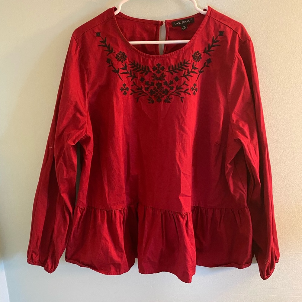 Lane Bryant Peplum Top